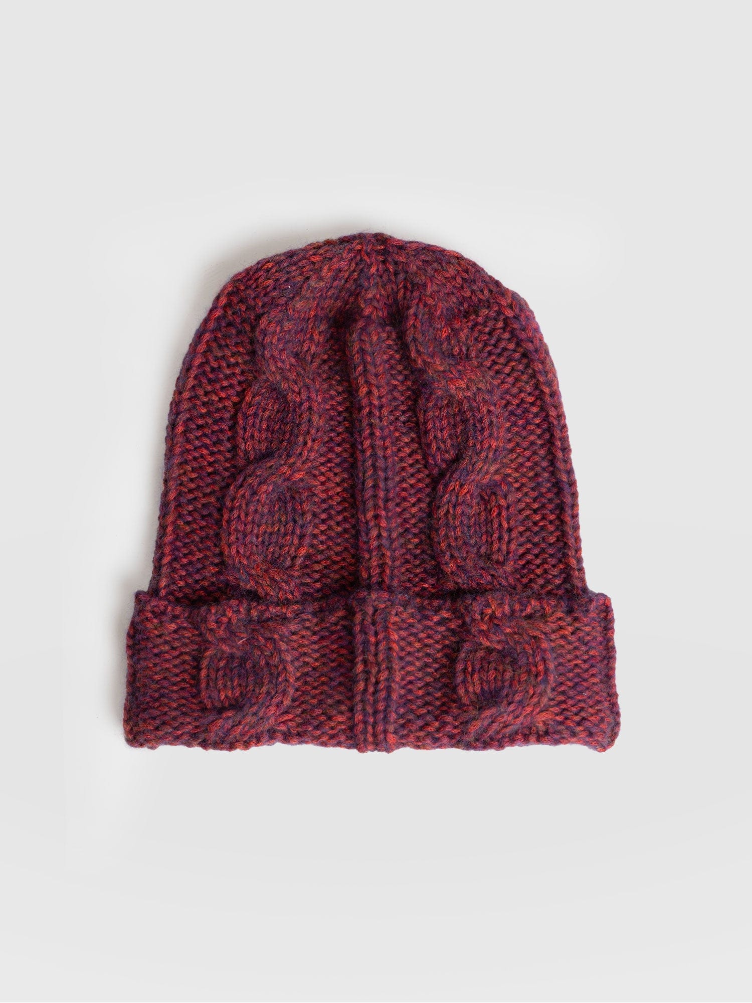 Cable Knit Hat Purple - Women's Hats | Saint + Sofia® EU